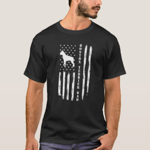 Boston Terrier Vater U2013 Man's Best Friend Proud T-Shirt