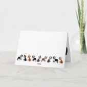 Boston Terrier Vielen Dank Anmerkungen Dankeskarte (Rückseite)