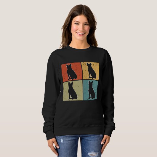 Boston Terrier Vintage  3 Sweatshirt (Vorne ganz)