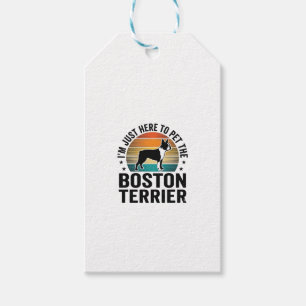 Boston Terrier Vintage Haustierliebhaber-Shirt-Des Geschenkanhänger