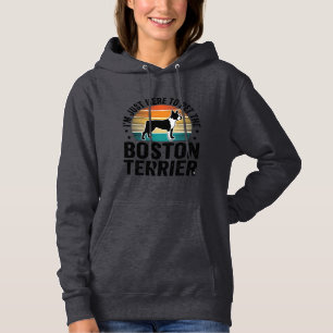 Boston Terrier Vintage Haustierliebhaber-Shirt-Des Hoodie