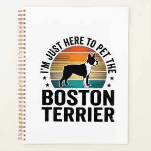 Boston-Terrier-Vintage-Haustierliebhaber-Shirt-Des Planer