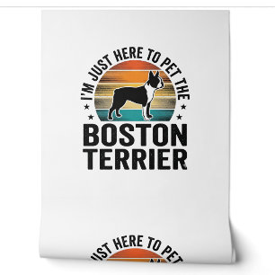 Boston Terrier Vintage Haustierliebhaber-Shirt-Des Tapete