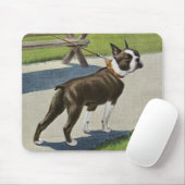 Boston-Terrier Vintages Mousepad (Mit Mouse)