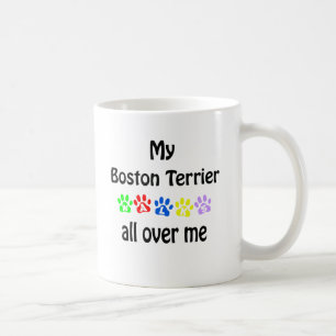 Boston Terrier Walks Design Kaffeetasse