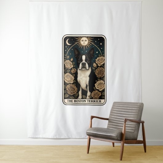 Boston Terrier Wandteppich (Beispiel)