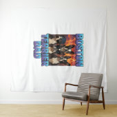 Boston Terrier Wandteppich (Beispiel (Horizontal))