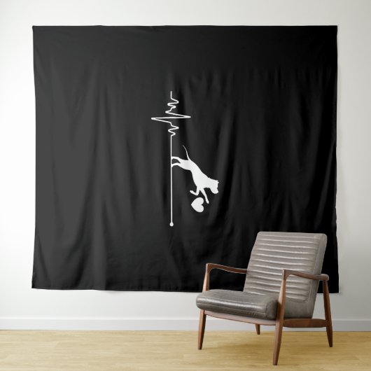 Boston Terrier Wandteppich (Beispiel (Horizontal))