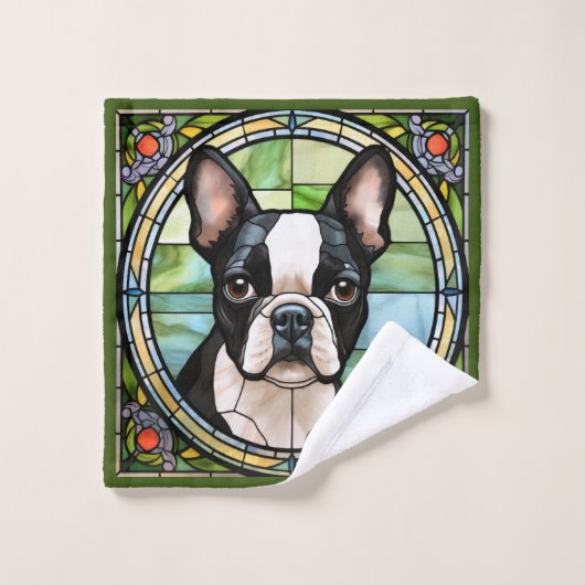 Boston Terrier Waschlappen (Waschlappen)