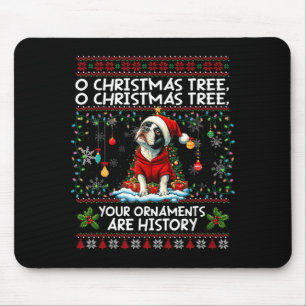 Boston Terrier Weihnachtsbaumdekorationen Hunde Li Mousepad