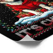 Boston Terrier Weihnachtsbaumdekorationen Liebe Poster (Ecke)