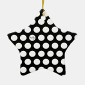 Boston Terrier Weihnachtsdekoration Keramik Ornament (Hinten)