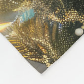 Boston Terrier Weihnachtsfeiertage Fleecedecke (Ecke)