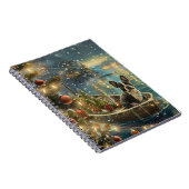 Boston Terrier Weihnachtsfeiertage Notizblock (Rechte Seite)