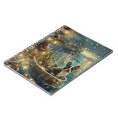 Boston Terrier Weihnachtsfeiertage Notizblock (Linke Seite)