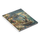 Boston Terrier Weihnachtsfeiertage Notizblock (angewinkelt)