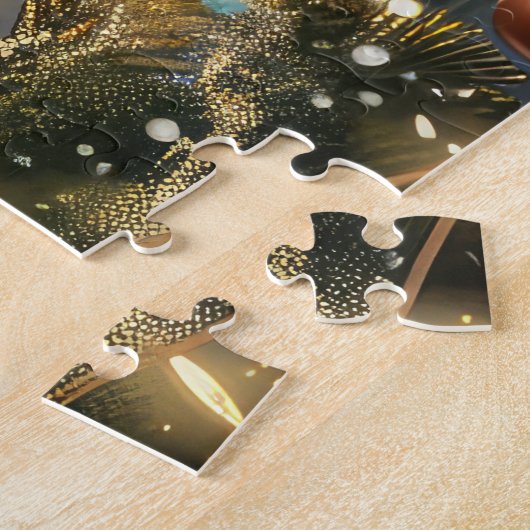 Boston Terrier Weihnachtsfeiertage Puzzle (Seite)