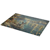 Boston Terrier Weihnachtsfeiertage Schneidebrett (Ecke)