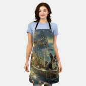 Boston Terrier Weihnachtsfeiertage Schürze (Getragen)