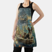 Boston Terrier Weihnachtsfeiertage Schürze (InSitu)