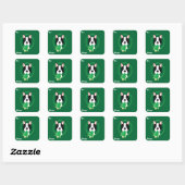 Boston Terrier Weihnachtsgeschenke Stickers (Blatt)