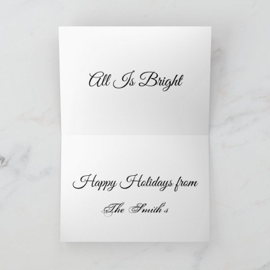 Boston Terrier Weihnachtskarte Feiertagskarte (Innenseite)