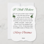 Boston Terrier Weihnachtskarten Feiertagskarte (Rückseite)