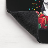 Boston Terrier Weihnachtsmannmütze Funny Christmas Mousepad (Ecke)