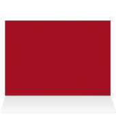 Boston Terrier Weihnachtsmannmütze Weihnachtskarte (Innenansicht Horizontal (Oben))