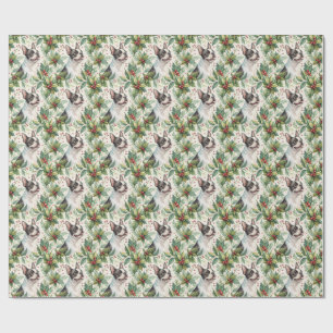 Boston Terrier Weihnachtspapier Geschenkpapier