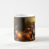 Boston Terrier Welpe Autumn Delight Pumpkin Kaffeetasse (Mittel)
