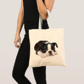 Boston-Terrier-Welpen-Taschen-Tasche Tragetasche (Vorderseite (Produkt))