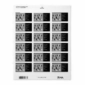 Boston Terrier Welpen - Versandmarke Adressaufkleber (Vorne)