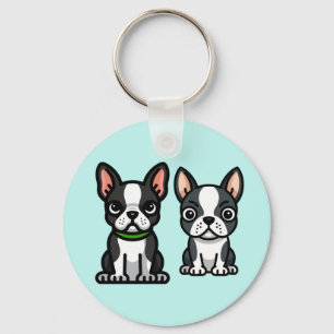Boston Terrier Welppies Schlüsselanhänger