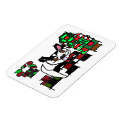 Boston Terrier Winter Magnet (Linke Seite)