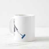 Boston-Terrier-Winter-Olympia-Winden Kaffeetasse (Vorderseite Links)