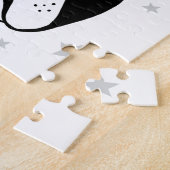 Boston terrier with party hat and stars puzzle (Seite)