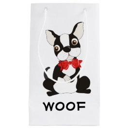 Boston Terrier Woof Kleine Geschenktüte