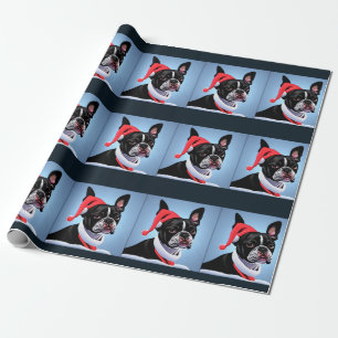 Boston Terrier Wrapping Paper Geschenkpapier