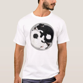 Boston-Terrier Yin Yang T - Shirt