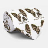 boston_terrier_zazzle2, boston_terrier_zazzle2,… krawatte (Gerollt)