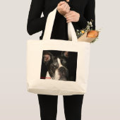 Boston Terrier: Zu niedlich Jumbo Stoffbeutel (Vorderseite (Produkt))