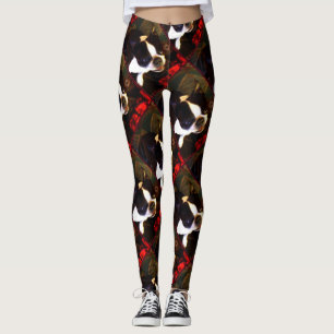 Boston-Terrierhundekunst-Leggings Leggings