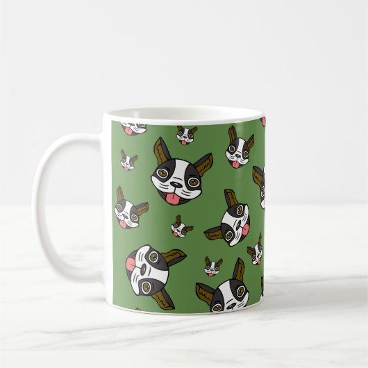 Boston Terriers #15 Kaffeetasse (Links)
