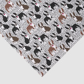 Boston Terriers Cute Puppy Dog Pattern Seidenpapier (Ausschnitt)