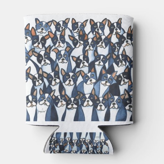 Boston Terriers Dosenkühler (Rückseite)