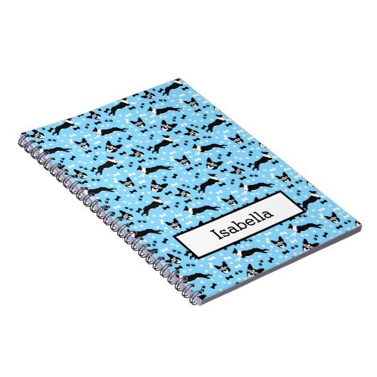 Boston Terriers Funny Dog Custom Notizblock (Rechte Seite)