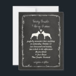 Boston Terriers Hochzeitsankündigung Einladung<br><div class="desc"></div>