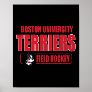 Boston Terriers Icon Schrift Feldhockey - Neutral Poster