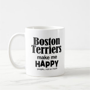 Boston Terriers macht mich glücklich Kaffeetasse